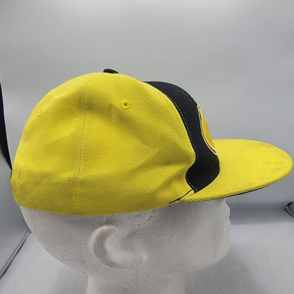 Batman Six Flags DC Comics Snapback Hat Cap Adult Yellow Black Adjustable - Picture 4 of 9